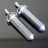 Hematite Pencil 10x32mm Pendant